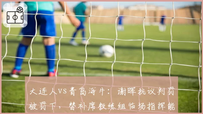 大连人vs青岛海牛：谢晖抗议判罚被罚下，替补席教练组临场指挥能力受考验